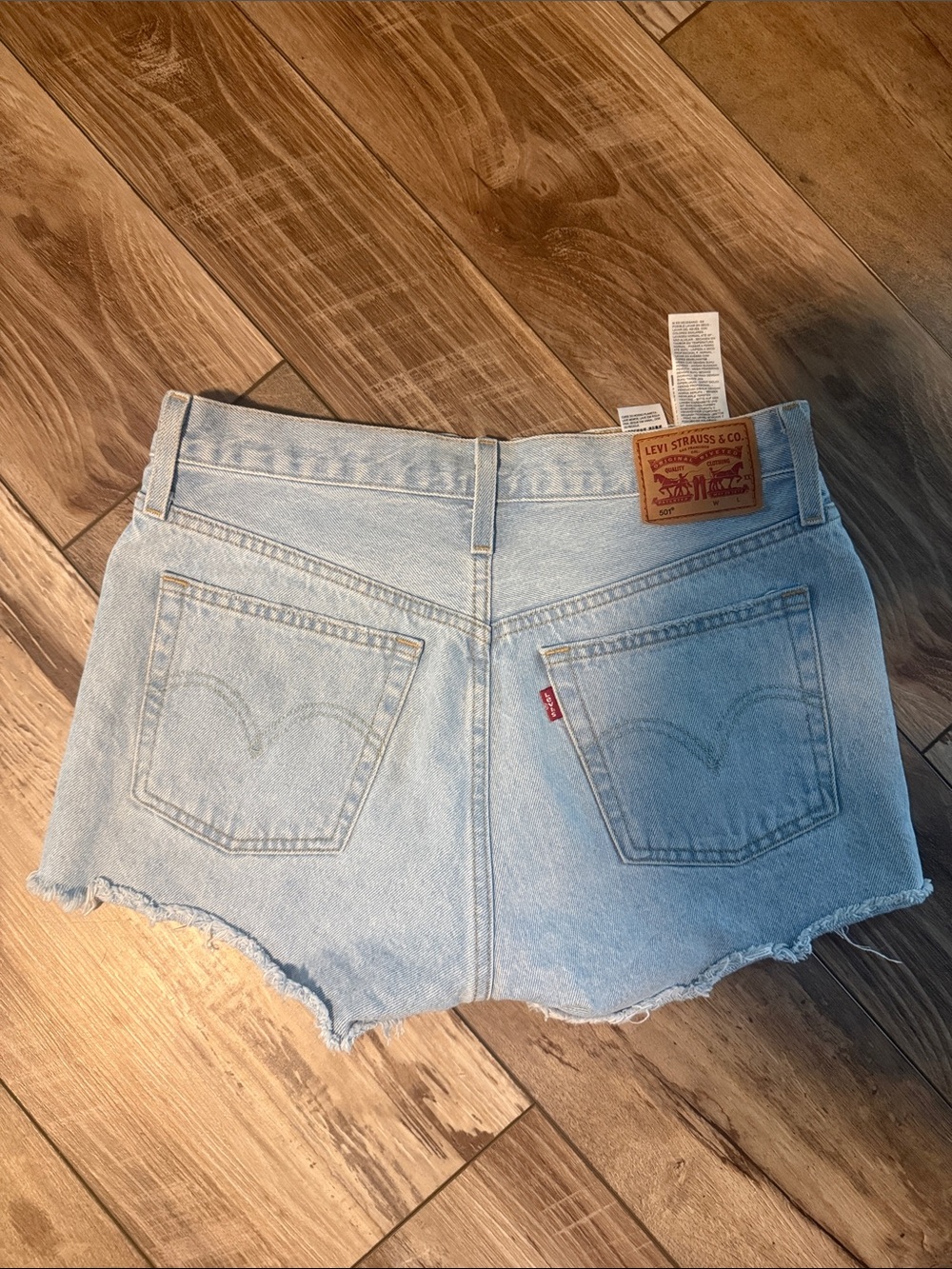 Levi's Light Wash Denim Jean Shorts